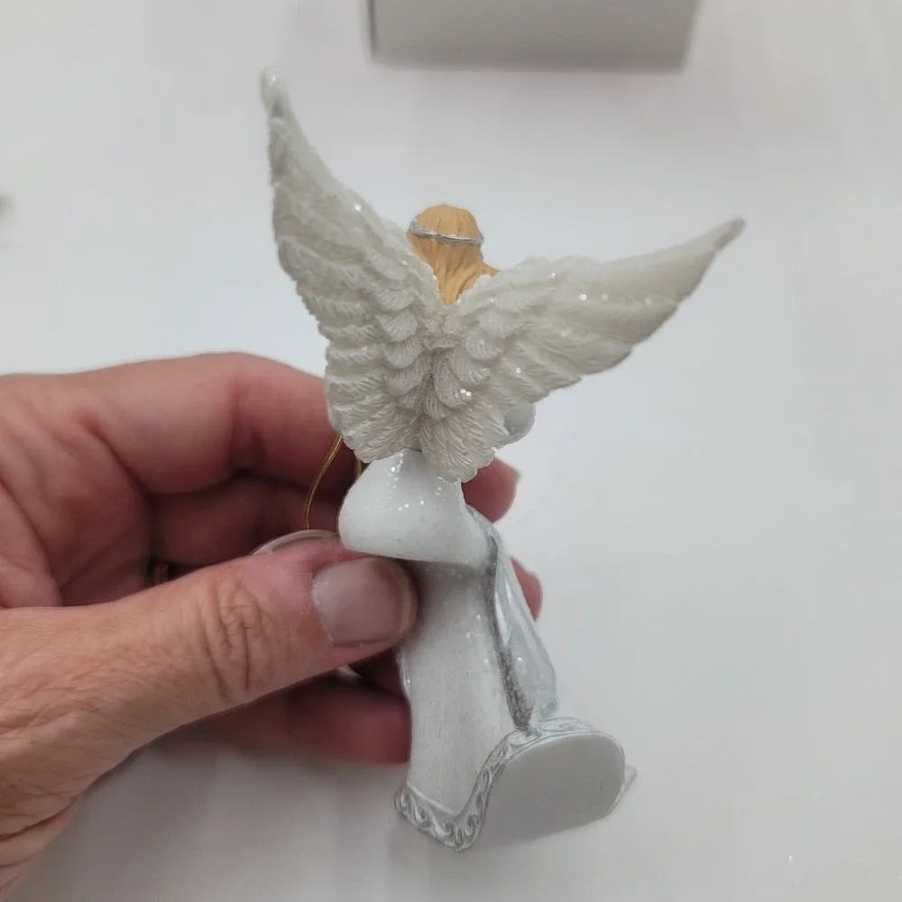 Set of 3 Hawthorne Village Heavenly Blessings Angel Christmas Nativity Ornaments